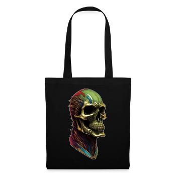 Une tête de mort sympathique - Sac en tissu - noir - Devant