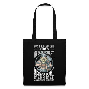 Tenues vikings Valhalla Mythologie nordique - Sac en tissu - noir - Devant