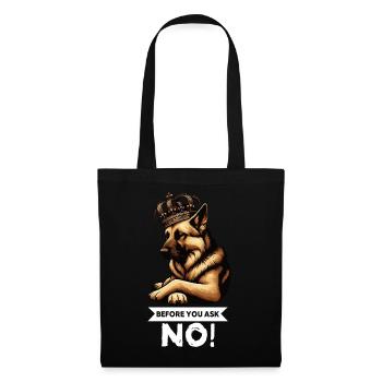 Avant de demander aux bergers allemands - Sac en tissu - noir - Devant