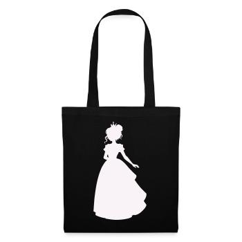 Princesse en robe de bal - Sac en tissu - noir - Devant