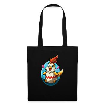 Happy Easter - Easter Chicken - Easter Egg - Gift - Tote Bag - black - Front