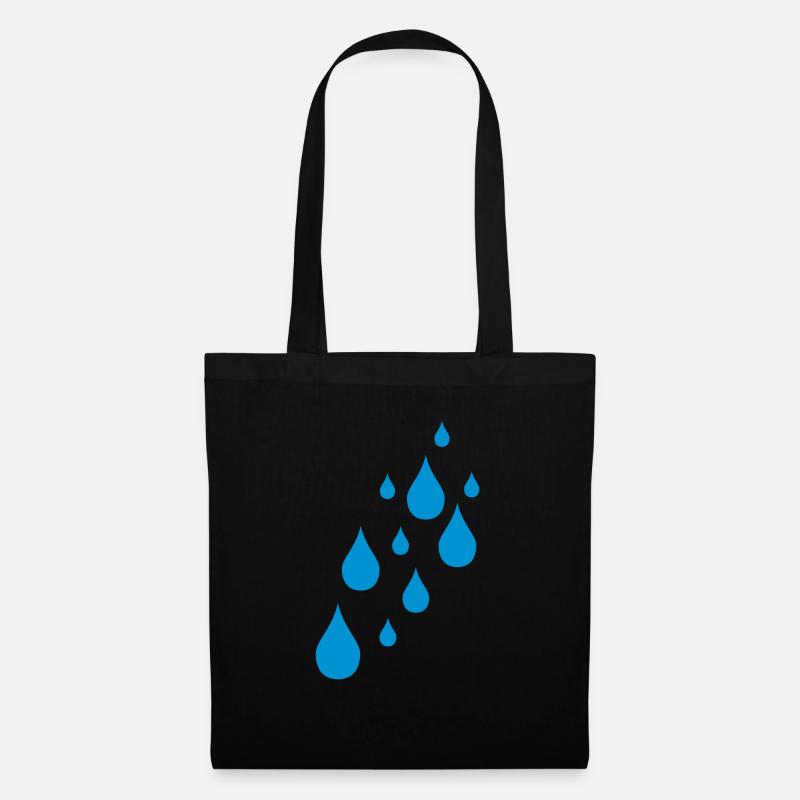 regen - Stoffbeutel - Schwarz