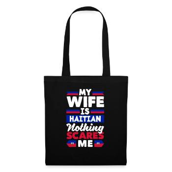 Haïti Haïti Haïti Drapeau Femme Drôle - Sac en tissu - noir - Devant