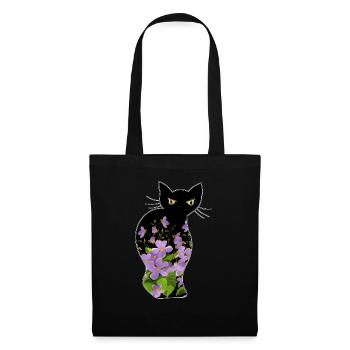 Cat - Tote Bag - black - Front