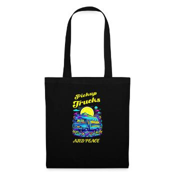 Camions, Routes, Campagne, Camping, Camionnage, Aventure - Sac en tissu - noir - Devant