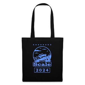 superScale Logo blau 2024 - Stoffbeutel - Schwarz - Vorne