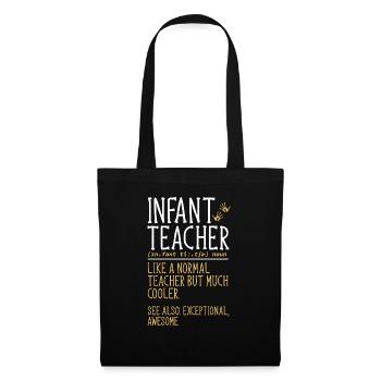Kindergarten Teacher Daycare Center Educator - Tote Bag - black - Front
