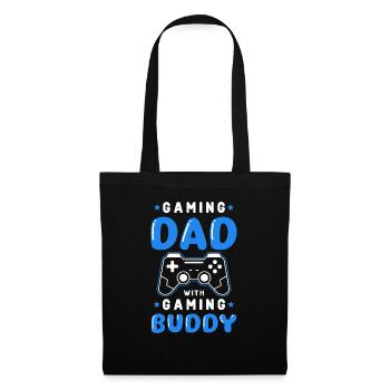 Gamer Father Offspring Baby Child Gamer Joystick - Tote Bag - black - Front