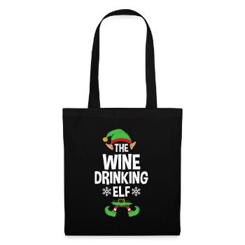 Group Matching Family Christmas Gift Elf - Stoffbeutel - Schwarz - Vorne