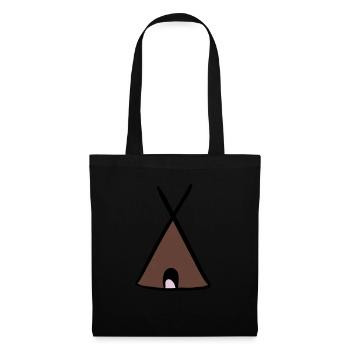 Tipi - Stoffbeutel - Schwarz - Vorne