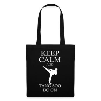 Tangsoodo Kampfkunst, Tang Soo Do Kämpfer Geschenk - Stoffbeutel - Schwarz - Vorne