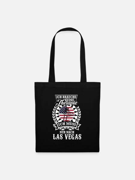 Las Vegas Abenteuer statt Therapie erleben - Stoffbeutel - Schwarz
