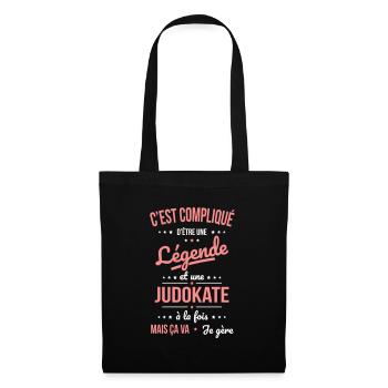 Compliqué d'être une légende et une judokate - Sac en tissu - noir - Devant