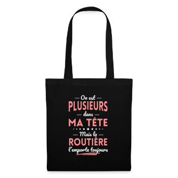 Plusieurs dans tête la Routière l'emporte toujours - Sac en tissu - noir - Devant
