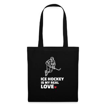 I love ice hockey - Tote Bag - black - Front