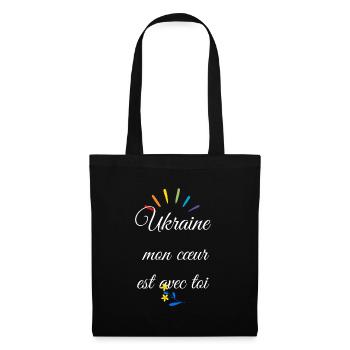 Ukraine mon coeur est avec toi - Sac en tissu - noir - Devant