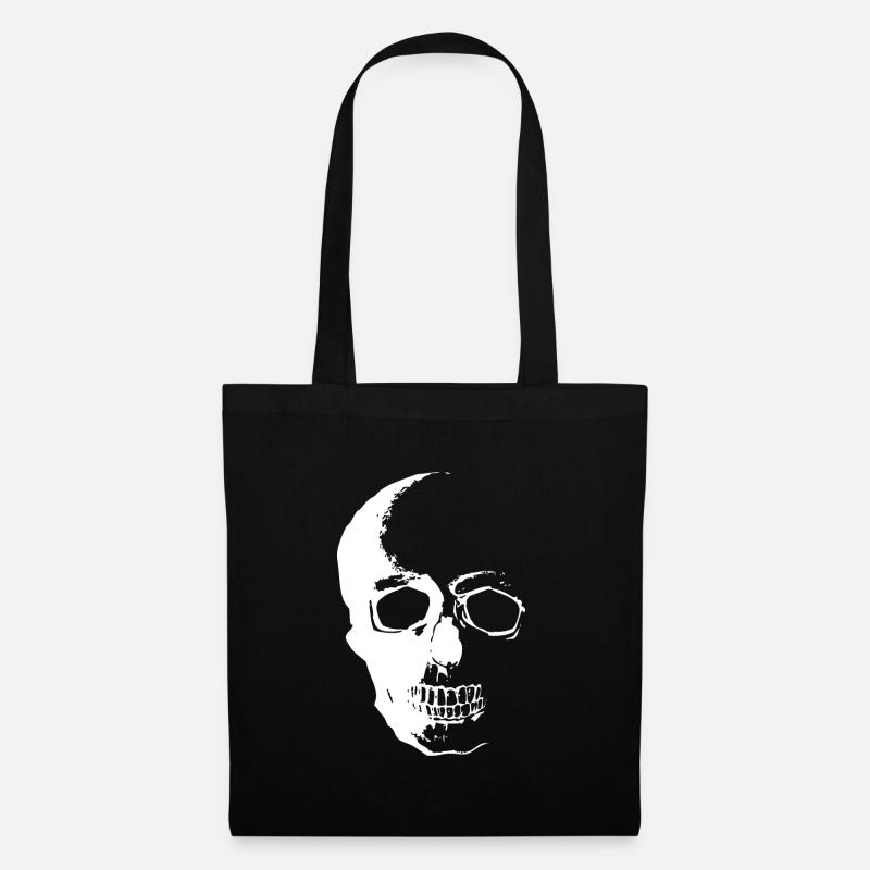 Skull horror skull cool gift idea - Tote Bag - black