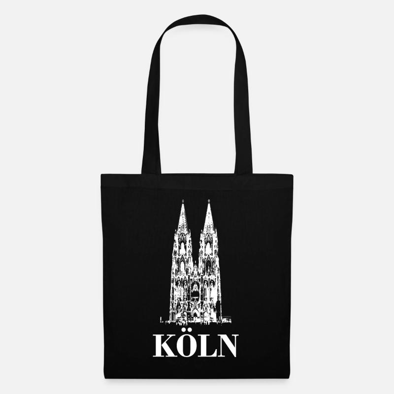 Köln Dom - Stoffbeutel - Schwarz