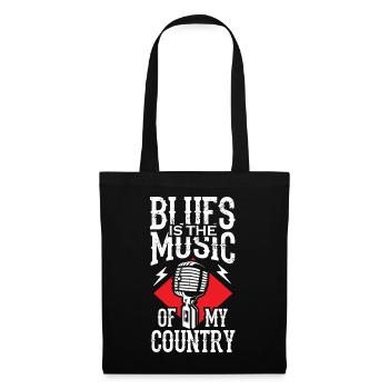 Le blues est la musique de mon pays - Sac en tissu - noir - Devant