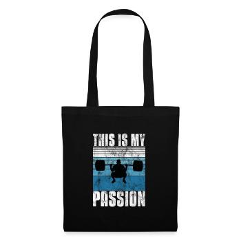 C’est ma passion Musculation Bodybuilder GYM - Sac en tissu - noir - Devant