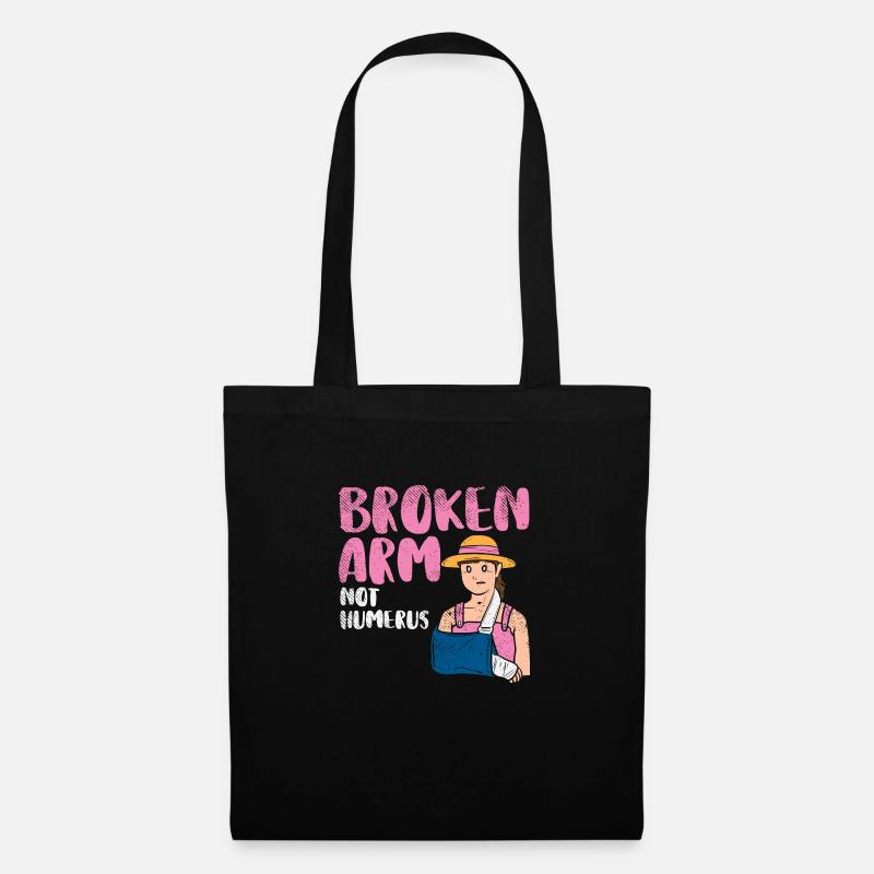 Broken Arm Not Humerus - Tote Bag - black