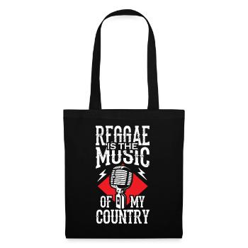 Le reggae est la musique de mon pays - Sac en tissu - noir - Devant