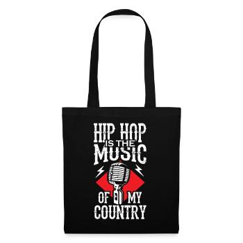 Le hip hop est la musique de mon pays - Sac en tissu - noir - Devant