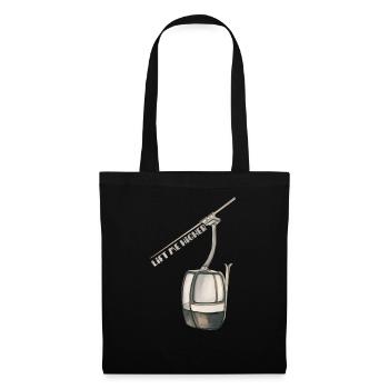 Lift me higher - vintage gondola - alpine skiing - Tote Bag - black - Front