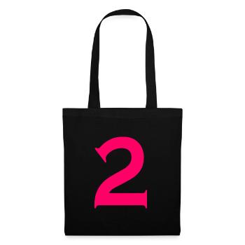 2 - Sac en tissu - noir - Devant