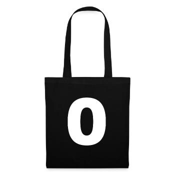 O - Tote Bag - black - Front