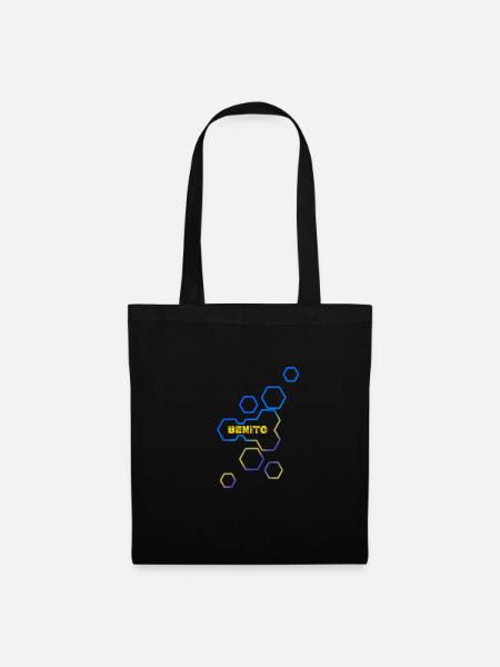 Geschenk Benito - Stoffbeutel - Schwarz