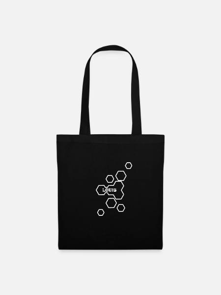 Geschenk für Louis - Stoffbeutel - Schwarz