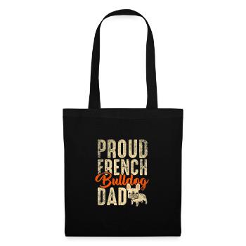 French Bulldog - Tote Bag - black - Front