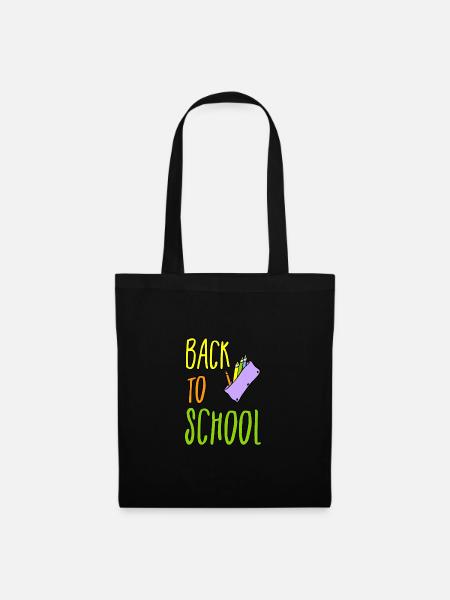 la rentrée scolaire - Sac en tissu - noir