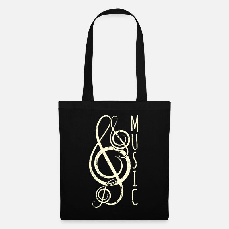 Musik - Stoffbeutel - Schwarz