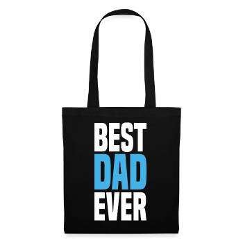 Meilleur papa de tous les temps - Sac en tissu - noir - Devant