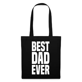 Meilleur papa de tous les temps - Sac en tissu - noir - Devant
