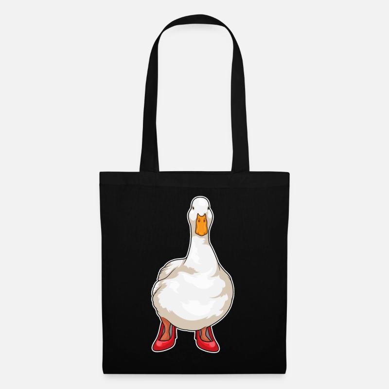 Ente Stöckelschuhe - Stoffbeutel - Schwarz