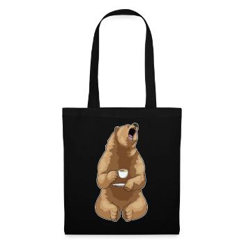 Bear Cup of Coffee - Tote Bag - black - Front