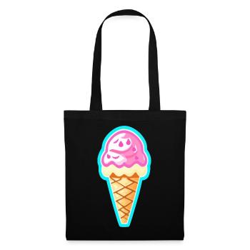 Eis - Stoffbeutel - Schwarz - Vorne