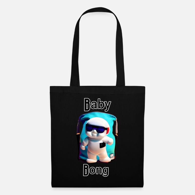 Baby Chill Maskottchen - Stoffbeutel - Schwarz