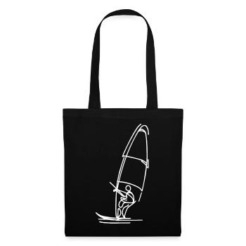 Windsurfing Sketch - Tote Bag - black - Front