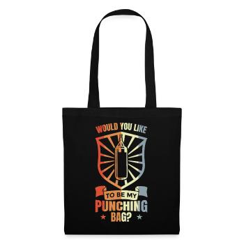 Blague sur le sac de frappe - Sac en tissu - noir - Devant