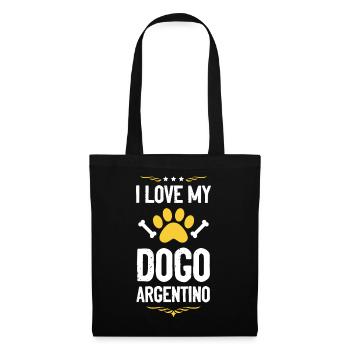 I love my Dogo Argentino - Tote Bag - black - Front