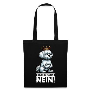 Avant que vous ne demandiez : No Malteser Malteserbesitzer - Sac en tissu - noir - Devant