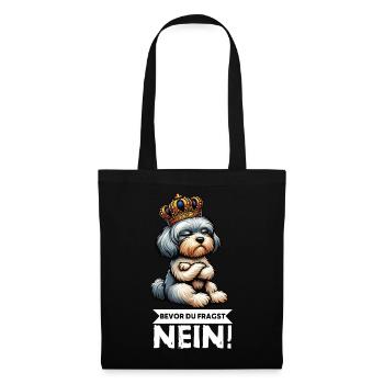 Avant que vous ne demandiez, aucun propriétaire havanais - Sac en tissu - noir - Devant