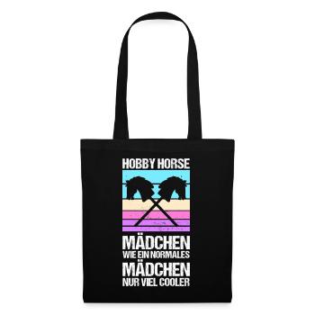 Steckenpferd Hobbyhorse Hobby Horsing - Stoffbeutel - Schwarz - Vorne