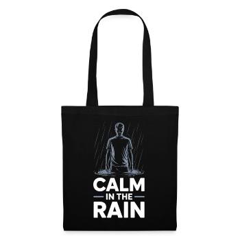 Calm In The Rain Regen - Tote Bag - black - Front