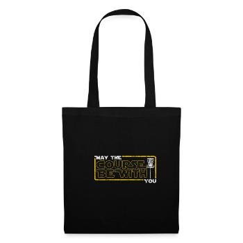May The Course Be With You Disc Golf Frisbee - Tote Bag - black - Front