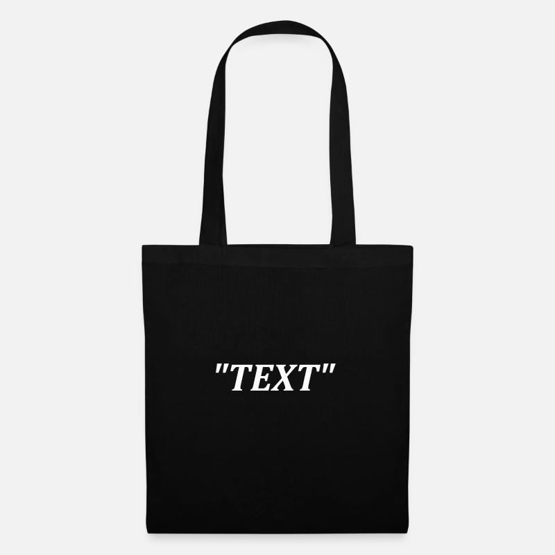 "TEXT" Classic - Stoffbeutel - Schwarz